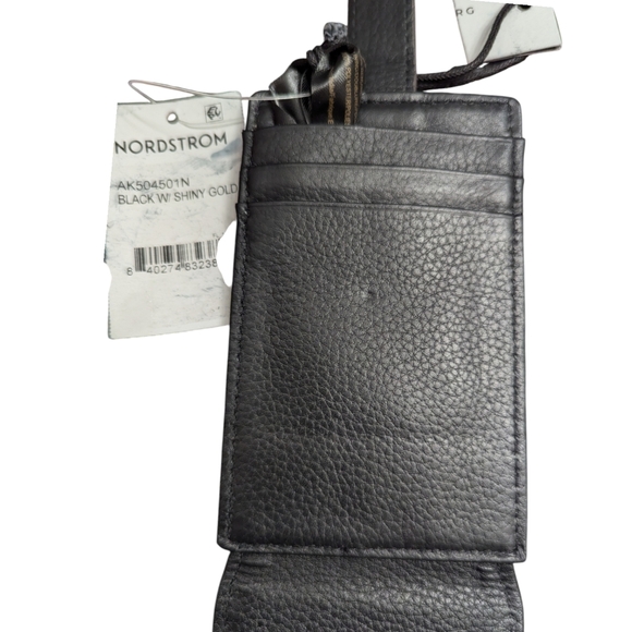 Aimee Kestenberg | Women's Leather Card Holder Case Vittoria | Black | 5"x3" - Picture 10 of 12